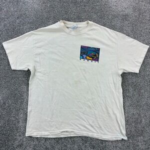 Vintage Save Our Reef Hawaii Shirt Mens XL White‎ Beach Scuba Diving Nature